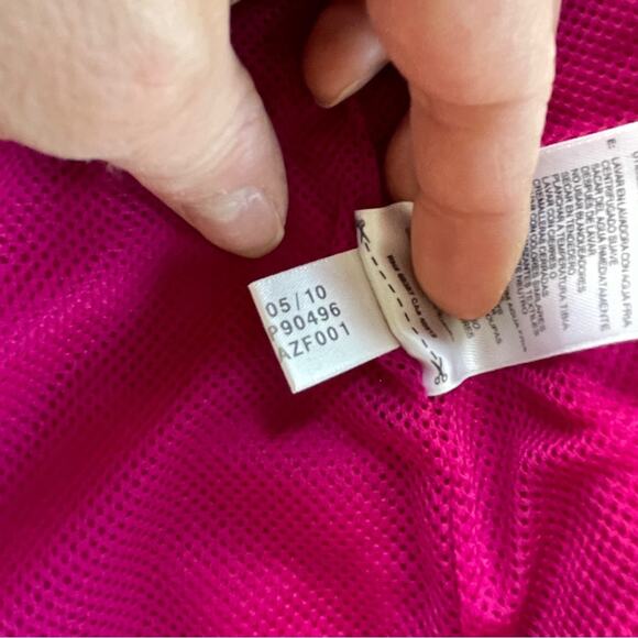 Y2K Adidas Womens Jacket Track Suit Three Stripe Zip Up Windbreaker Size 6 - Picture 6 of 6